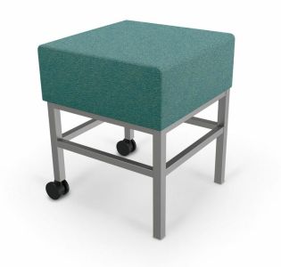MooreCo Morris Mobile Counter Height Stool, 24"H x 20"W x 20"D