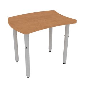 ELO® Loyal XL 23"D x 31"L Student Desk with 3mm Edge HPL Top and 2" Pin Adjustable Straight Round Legs