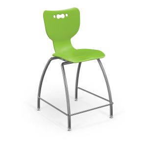 MooreCo Hierarchy 4-Leg Stool, 24" Height - Green