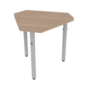 ELO® Connect 4 24"D x 36"L Student Desk with 3mm Edge HPL Top and 2" Pin Adjustable Straight Round Legs