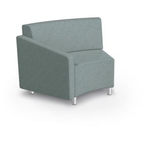 MooreCo Morris 45º Inside Wedge Chair – Right Arm, 34.5"H x 49"W x 29.5"D