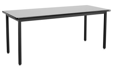 NPS® Heavy Duty  Steel Table, Black Frame, 30 x 72 x 30, HPL Top