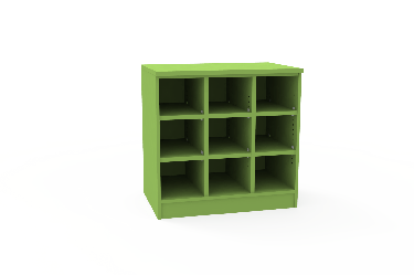 REplay® Modular Open Base Cabinet Unit with 2 Vertical Dividers, 6 Adjustable Shelves, and Adjustable Levelers - 42"W x 23"D x 35.5"H