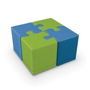 MooreCo Puzzle All Foam Ottoman Set of 4