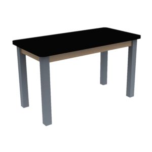 Diversified Spaces PerpetuLab Science Lab Table with Plain Apron, Steel Legs, and Laminate Top - 24" x 60"