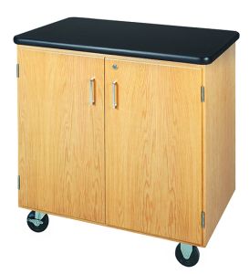 Diversified Spaces Mobile Storage Cabinet with Plastic Laminate Top