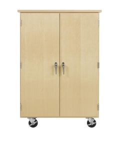 Diversified Spaces Robotics Tote Cabinet, Maple, 36"W x 24" D x 53" H
