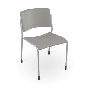 MooreCo Akt 4-Leg Chair with Glides - Morning Fog, 30" H x 20" W x 22.5" D