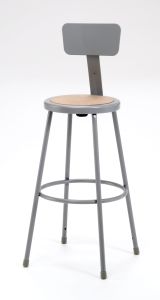 NPS Lab Stool with Backrest - 30" Seat Height