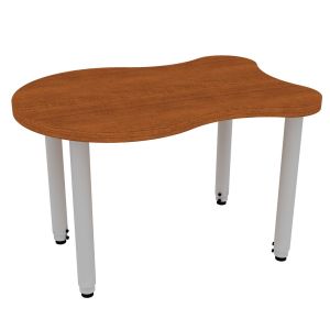 ELO® Adapt XL 22.5"D x 33"L Student Desk with 3mm Edge HPL Top and 2" Universal Junior Adjustable Straight Round Legs