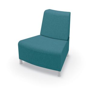 MooreCo Phoeby Indoor Outside Curve Chair, Armless, Legs