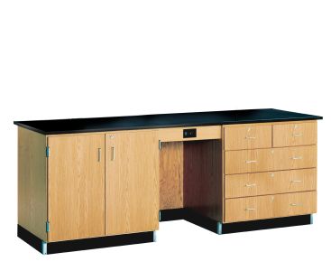 Diversified Spaces 8' Instructor's Desk with Epoxy Resin Top