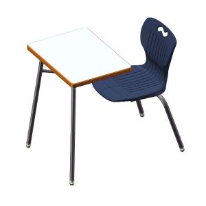 USACapitol Ntersect 18” H Laminate Combination Desk with Spray Edge - 18" D x 24" W