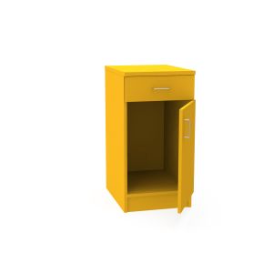 REplay® Modular Base Cabinet Unit with Single Drawer Over Right Hinged Single Door, Empty Interior, and Adjustable Levelers - 18"W x 23"D x 35.5"H