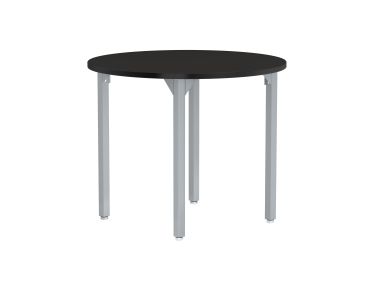 NPS® Heavy-Duty Fixed Height Activity Table, 36" Round, Chem-Res Top, Grey Legs