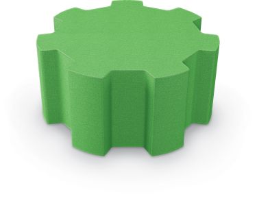 MooreCo Tinker All Foam Ottoman, Medium Wheel