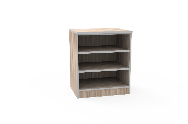 REplay® Modular Open Base Cabinet Unit with 2 Adjustable Shelves, and Adjustable Levelers - 24"W x 23"D x 35.5"H