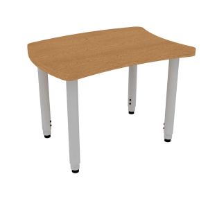 ELO® Loyal 22"D x 30"L Student Desk with 3mm Edge HPL Top and 2" Universal Junior Adjustable Straight Round Legs