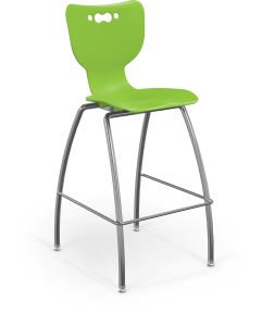 MooreCo Hierarchy 4-Leg Stool, 30" Height - Green