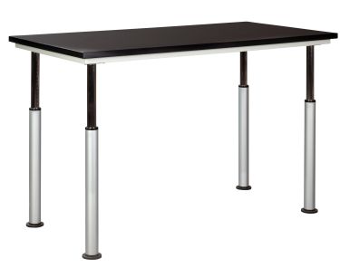Diversified Spaces ADA-Compliant UpLift Adjustable Height Table - Black Laminate Top - 30" x 60"
