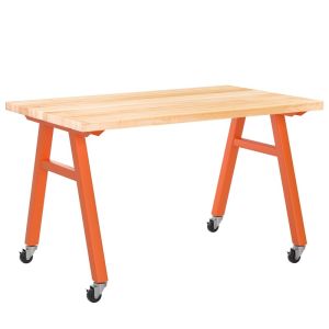 Diversified Spaces Avenuu A-Frame Table, Maple Butcher Block Top, 96" W x 42" D