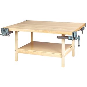 Diversified Spaces Four-Station Workbench with Four Vises