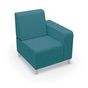 MooreCo Phoeby Indoor Chair, Left Arm, Legs