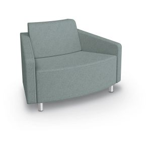 MooreCo Morris 45º Outside Wedge Chair – Both Arms, 34.5"H x 53"W x 29.5"D