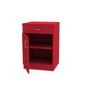 REplay® Modular Base Cabinet Unit with Single Drawer Over Left Hinged Single Door, Adjustable Shelf, and Adjustable Levelers - 24"W x 23"D x 35.5"H