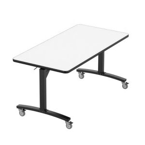 NPS® 42" x 48" Mobile Flipper Table, Whiteboard Top