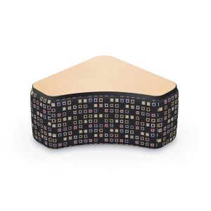 MooreCo Morris Boomerang Bench – Table Top, 16"H x 28"W x 28"D