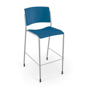 MooreCo Akt 4-Leg Stool with Glides - Endless Sea, 42" H x 20.5" W x 23" D
