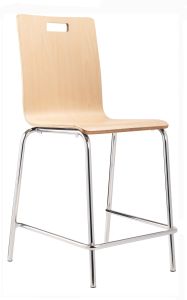 National Public Seating Bushwick Café Stool, Counter Height, Natural - Model BCM22