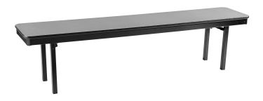 NPS® 15" x 96" Max Seating Folding Bench, MDF Core - Grey Nebula Laminate Top, Protect Edge