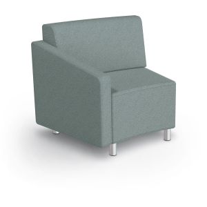 MooreCo Morris 22.5º Inside Wedge Chair – Right Arm, 34.5"H x 37"W x 29.5"D