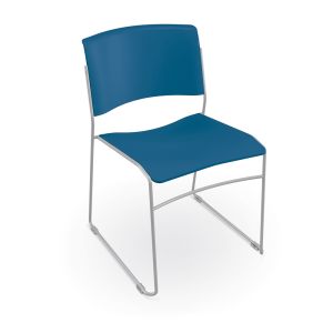 MooreCo Akt Stacking Chair - Endless Sea, 30" H x 20" W x 22.5" D