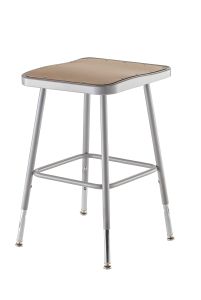 NPS Square Lab Stool - 19" - 27" Adjustable Height