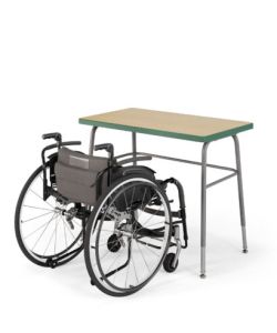 USACapitol Aptitude Wheelchair Accessible Desk with 20" D x 36" W Laminate Top and Spray Edge