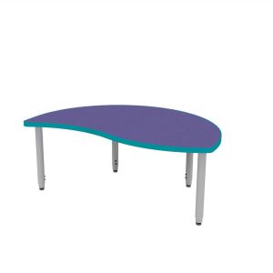 ELO® Reef 30"D x 54"L Table with 3mm Edge HPL Top and 2" Universal Junior Adjustable Straight Round Legs