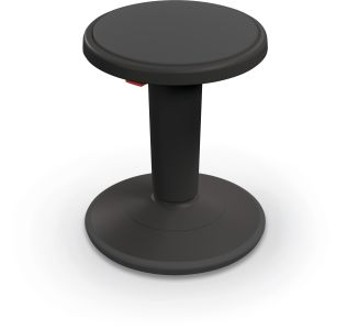 MooreCo Hierarchy Height Adjustable Grow Stool- Short Stool - Black