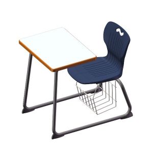 USACapitol Ntersect 16” H Laminate Dual-Entry Sled Combination Desk - 18" D x 24" W