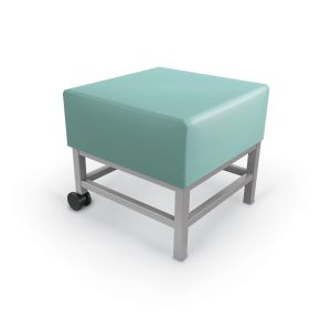 MooreCo Morris Mobile Desk Height Stool, 18" H x 20" W x 20" D