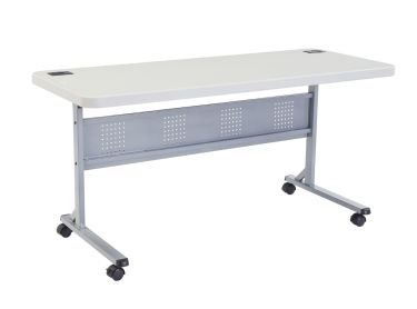 Flip-N-Store Training Table with Wheel Casters-24" W x 60" L