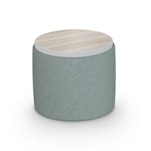 MooreCo Morris Pouf Stool – Table Top, 16.5"H x 18"W x 18"D