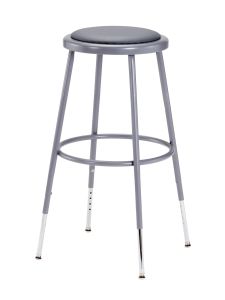 4 PACK NPS Vinyl Padded Lab Stool - 25" - 33" Adjustable Height