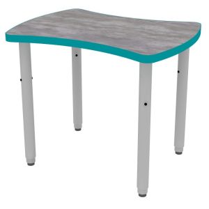ELO® Weston 24"D x 32"L Student Desk with 3mm Edge HPL Top and 2" Pin Adjustable Straight Round Legs