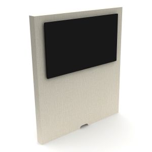 MooreCo Cocoon Media Space Wall, 62"H x 54"W x 4"D