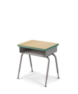 USACapitol Aptitude Open Front Desk with Laminate Top and Spray Edge, 22" - 32" H - 18" D x 24" W