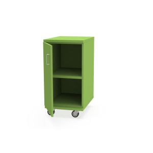REplay® Mobile Base Cabinet Unit with Left Hinged Single Door, Adjustable Shelf, and Casters - 18"W x 23"D x 35.5"H