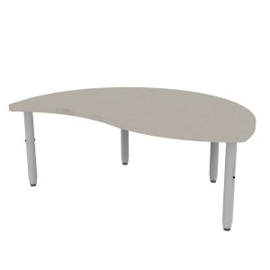 ELO® Reef XL 34"D x 54"L Table with 3mm Edge HPL Top and 2" Universal Junior Pin Adjustable Straight Round Legs